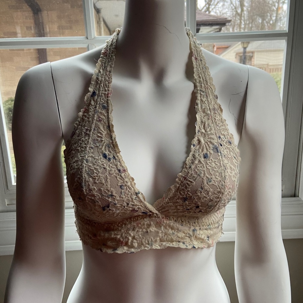 PINK floral bralette
